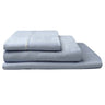 The Logan and Mason 300TC Cotton Percale Denim Bed Sheet Set is made from cotton, known for its natural breathability.