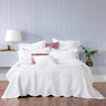 Bring elegance and a touch of class to your boudoir this season with Cordelia. Fresh and crisp in white, this timeless damask design is sure to become a statement piece that will not date.