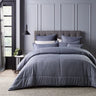 Elevate the sophistication of your bedroom with the Maynard Blue Comforter Set. This exquisite 6-piece ensemble is designed to add a touch of class to your sanctuary.