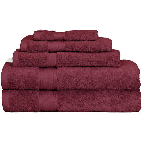 This 5 Piece St. Regis Cotton Bathroom Towel Set offers superior comfort and absorbency for bathing. It's made of 100% cotton featuring 600GSM for softness and durability.