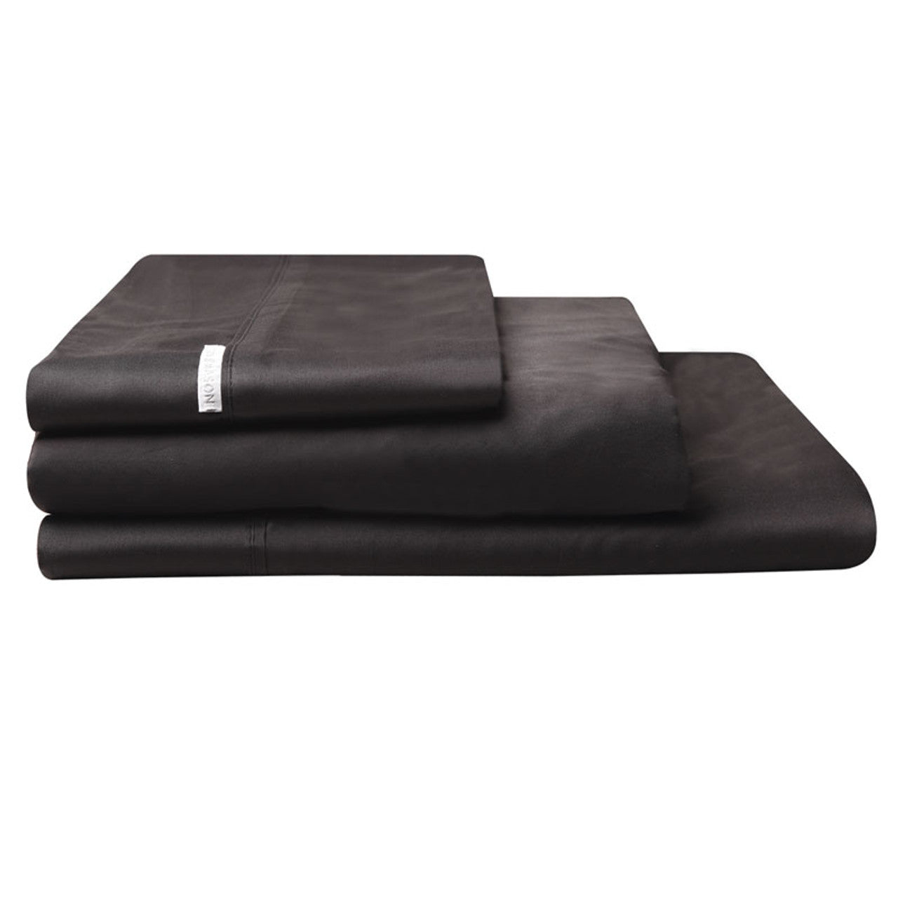 Indulge in the pinnacle of luxury with the Granite Black Bed Sheet Sets by Logan and Mason. Crafted from pure Egyptian Cotton with an impressive 400 thread count, these sheets offer unparalleled softness and a silky smooth feel.