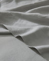 Crafted from the highest quality French Flax Linen. The Silver colourway is a cool, muted grey that will sit wonderfully in a neutral bedroom and pair effortlessly with white and onyx.