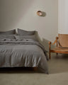 Crafted from the highest quality French Flax Linen, each product from the Ravello range is prewashed and aero finished for a unique and luxuriously soft, relaxed feel, making it a dream to rest and relax in. The Charcoal colourway is perfect for those wanting a mid-toned, sophisticated grey to add depth, or match a dark or cool-toned bedroom.