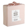 Experience the unparalleled comfort of Blake & Lindsay Vintage Washed Microfibre Blush bed sheet set. These sheets are luxuriously soft, impeccably smooth, and remarkably wrinkle resistant, making them a perfect choice for effortless daily maintenance.