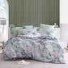 Embrace the timeless elegance of the Josie Quilt Cover Set Range Dove by Logan and Mason Platinum, as it embodies the captivating allure of a classic floral design. Delicate whispy contours and floral silhouettes grace a printed jacquard sheer fabrication, resulting in a truly unique combination that creates the illusion of texture and depth.