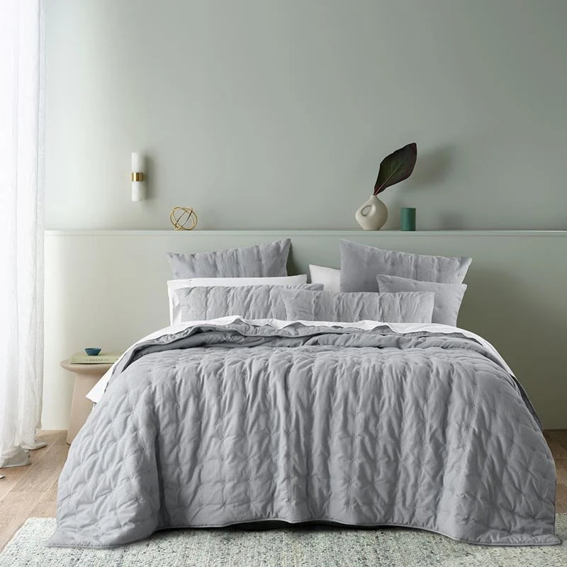 Elevate the elegance of your bedroom with the Langston comforter set. Crafted from high-quality linen/cotton fabrics, our set undergoes pre-washing and pre-shrinking processes, ensuring exceptional softness that only gets better with time and use. 
