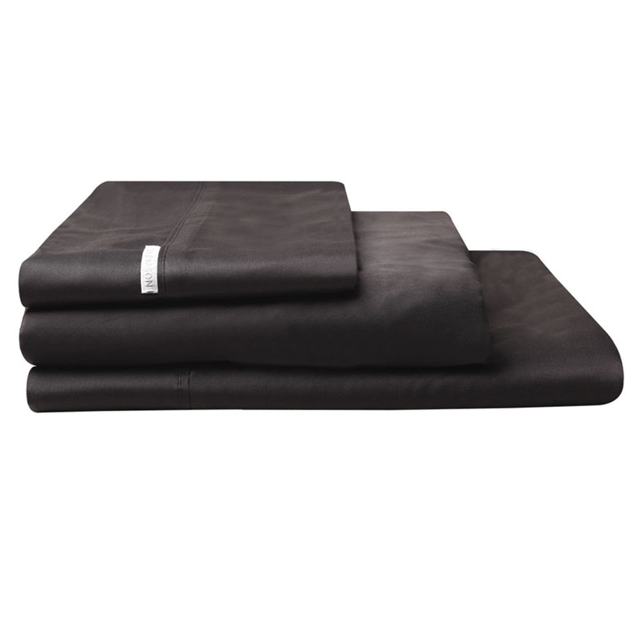 Indulge in the pinnacle of luxury with the Granite Black Bed Sheet Sets by Logan and Mason. Crafted from pure Egyptian Cotton with an impressive 400 thread count, these sheets offer unparalleled softness and a silky smooth feel. 