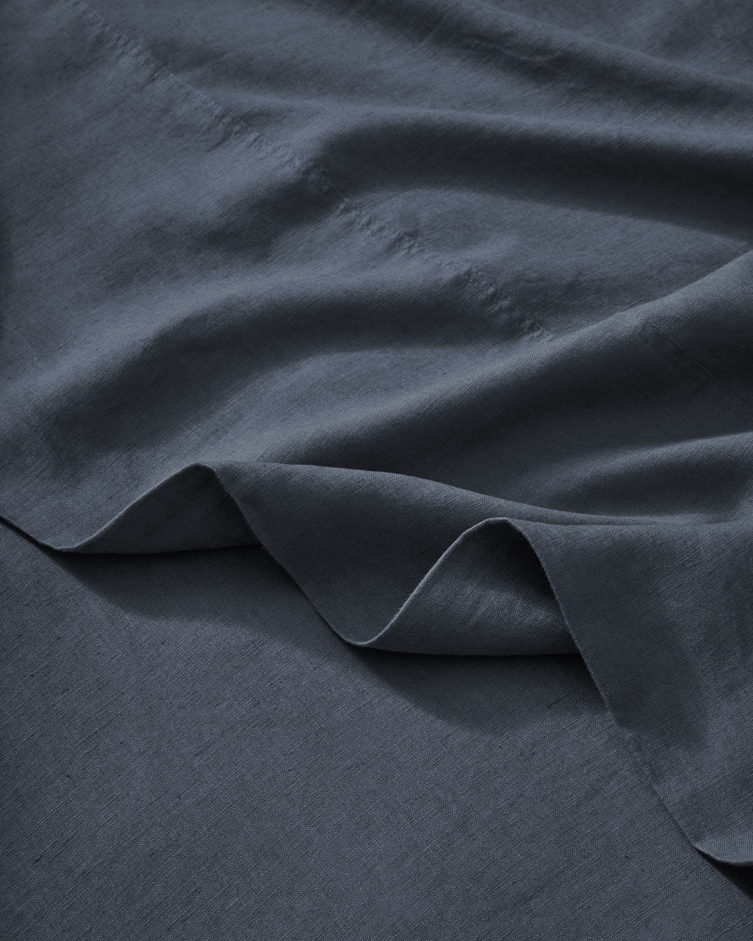 Crafted from the highest quality French Flax Linen. The Denim colourway is a soft denim blue that will bring a sense of calm to your bedroom and sit beautifully in any cool, neutral or coastal setting.