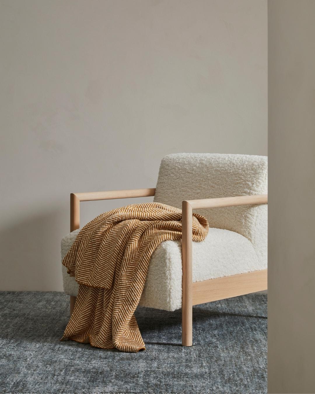 Our Solano throws style effortlessly, pairing beautifully with plain or contrasting pattern cushions, and draping with textural depth over sofas or bedding.