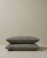 Ravello Linen Pillowcase Pair - Charcoal