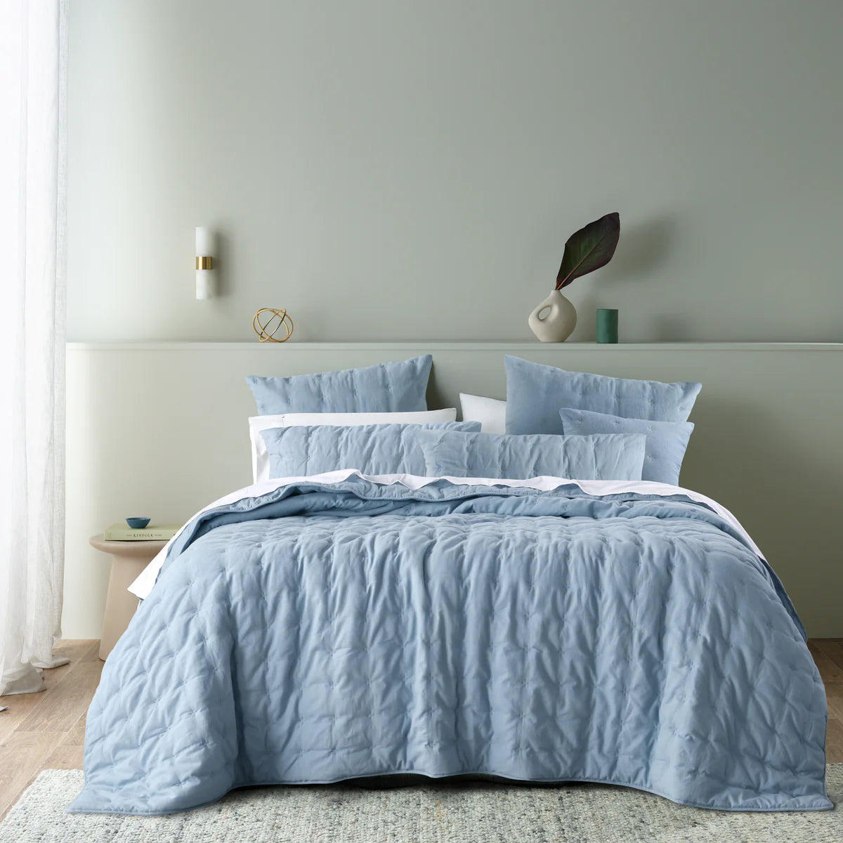 Add some sophistication to your bedroom with the Langston comforter set. Our linen/cotton fabrics are pre-washed, pre-shrunk and continue to become softer after laundering and daily use.