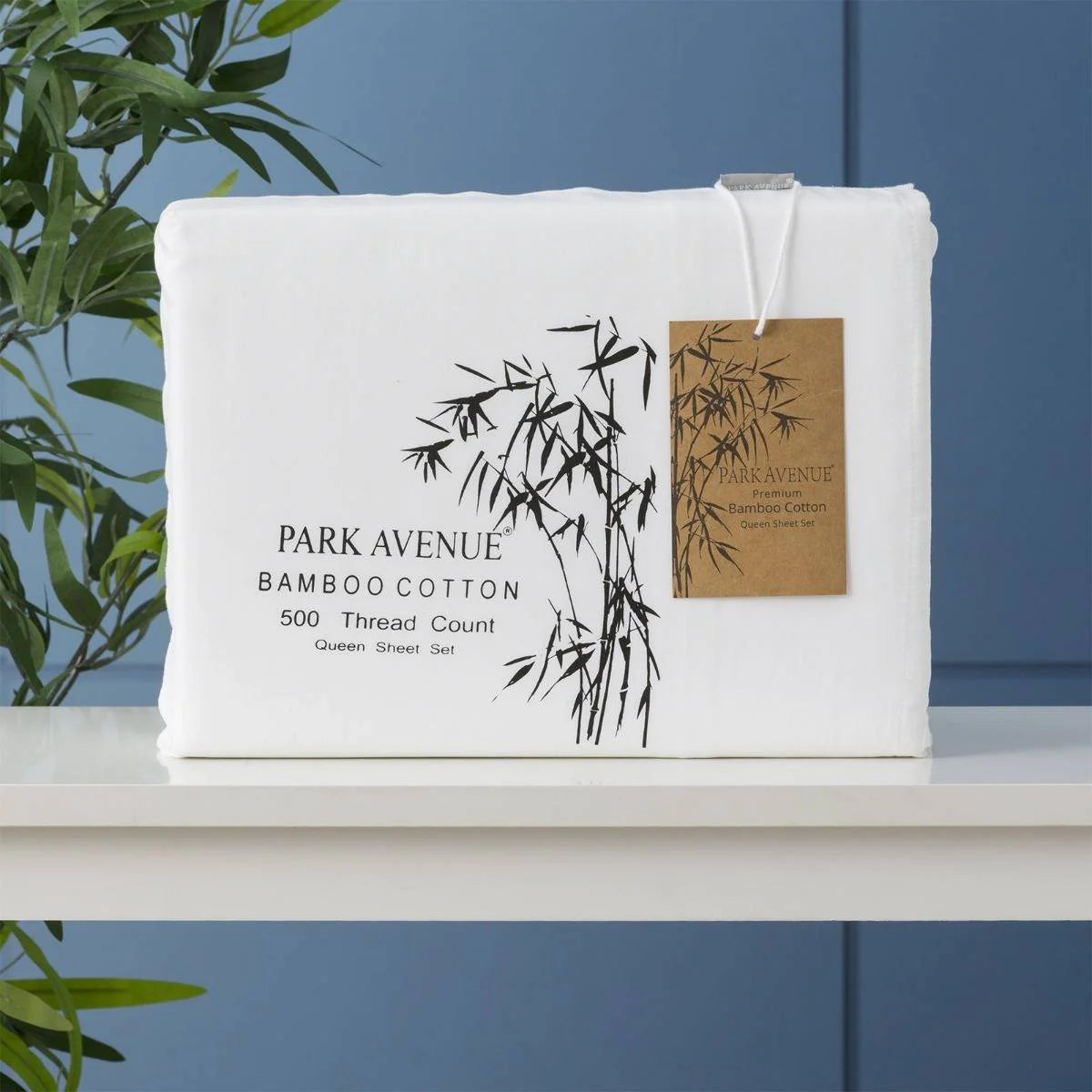 Park Avenue 500 Thread count Natural Bamboo Cotton Sheet sets. These Bamboo cotton blend sheet set has been made with the finest 50 % bamboo and 50 % cotton fibres, the naturally silky smooth and unique sheen of the bamboo protects your skin against any irritation.
